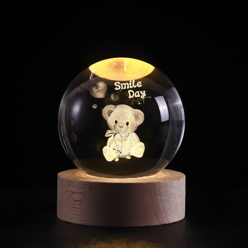 Skanto | SolarSphere – Krystall Solsystem med LED-belysning | Utdannings- og dekorasjonsgave