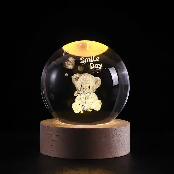 Skanto | SolarSphere – Krystall Solsystem med LED-belysning | Utdannings- og dekorasjonsgave