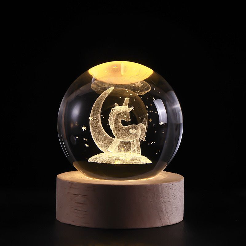 Skanto | SolarSphere – Krystall Solsystem med LED-belysning | Utdannings- og dekorasjonsgave