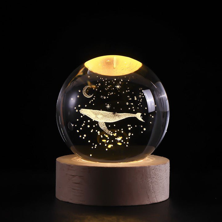 Skanto | SolarSphere – Krystall Solsystem med LED-belysning | Utdannings- og dekorasjonsgave