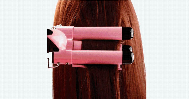 Ny generasjon LCD-skjerm triple fat curling iron – Den beste måten å få perfekte krøller på | Skanto