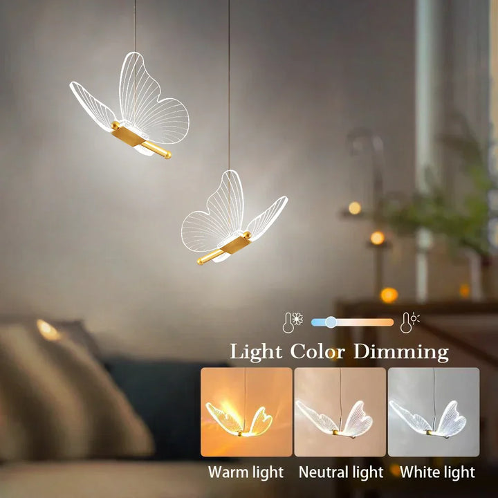 Skanto | ELEGANTE LED SOMMERFUGL HENGELAMPE FOR DIN ROM