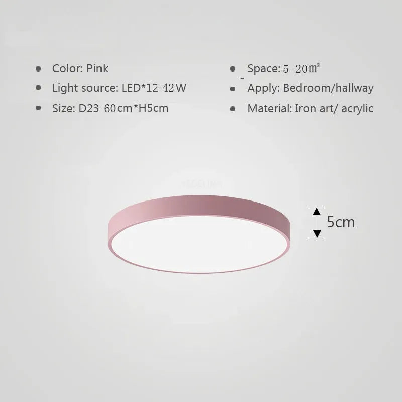 Fargerik LED taklampe – Moderne, fargerik belysning for stue og soverom