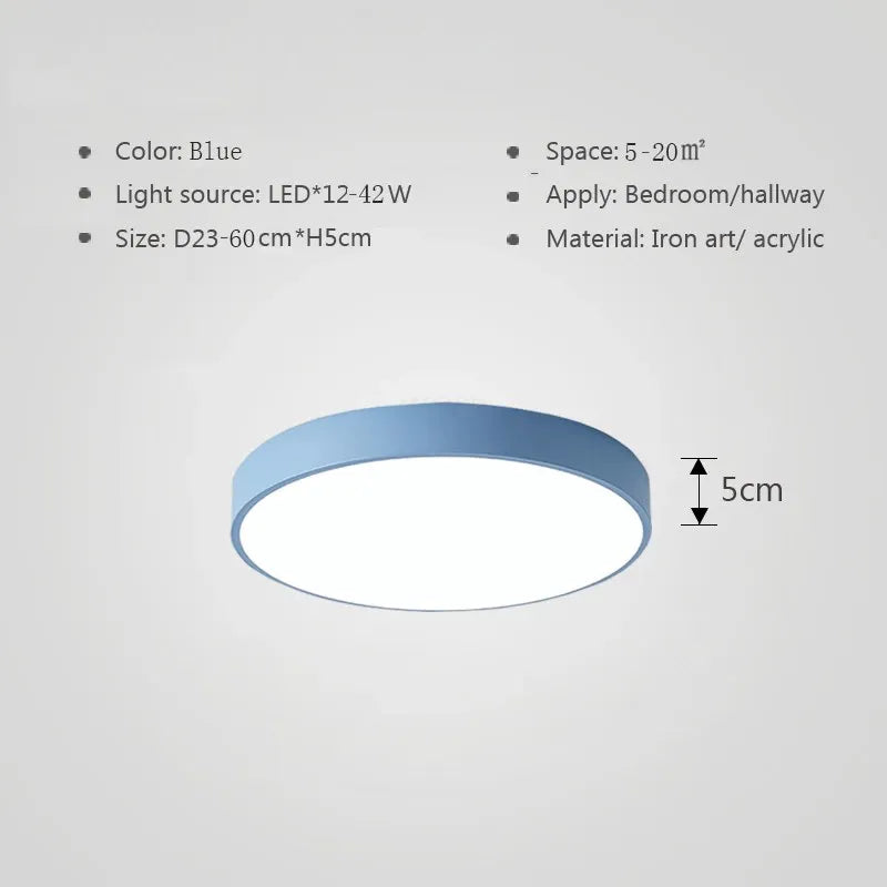 Fargerik LED taklampe – Moderne, fargerik belysning for stue og soverom