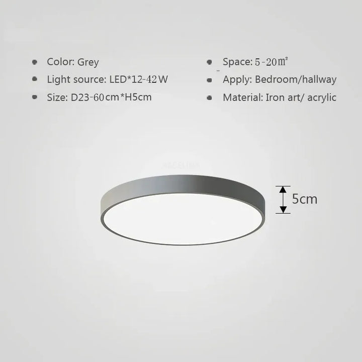 Multifarge LED Taklampe – Modern Fargerik Belysning for Stue og Soverom | Skanto