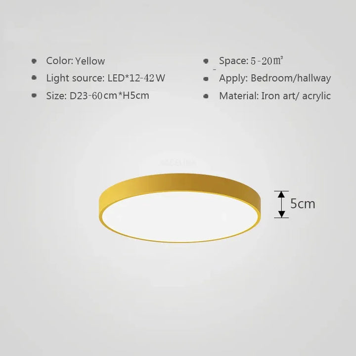 Fargerik LED taklampe – Moderne, fargerik belysning for stue og soverom