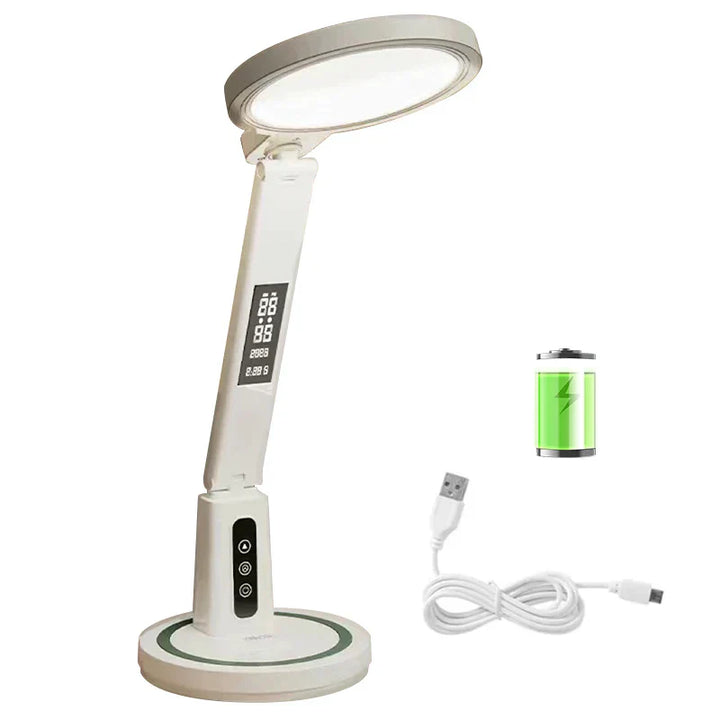 TimeGlow – Multifunksjonell LED-bordklokke med lampe