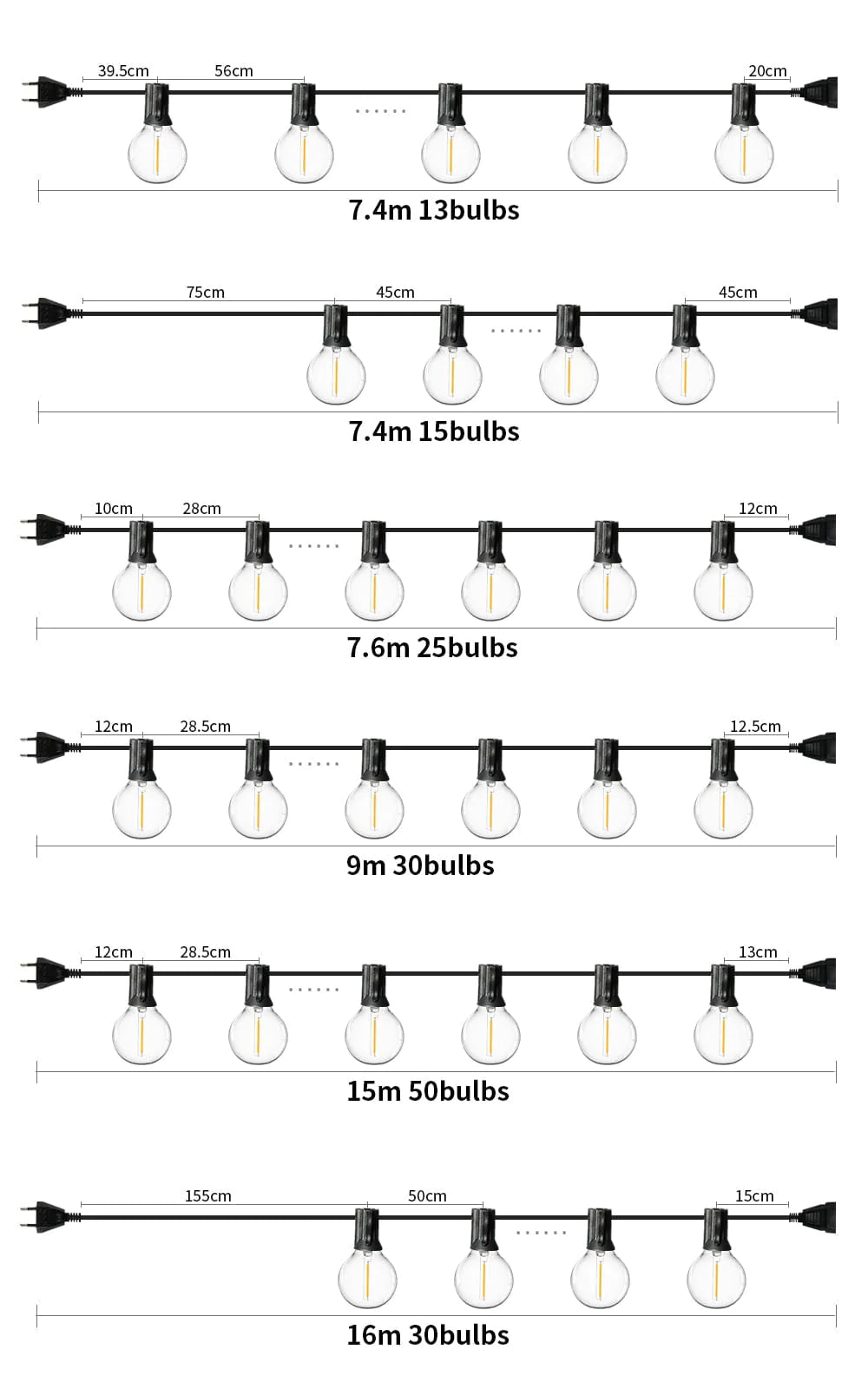 LED Ball String Lights Skanto