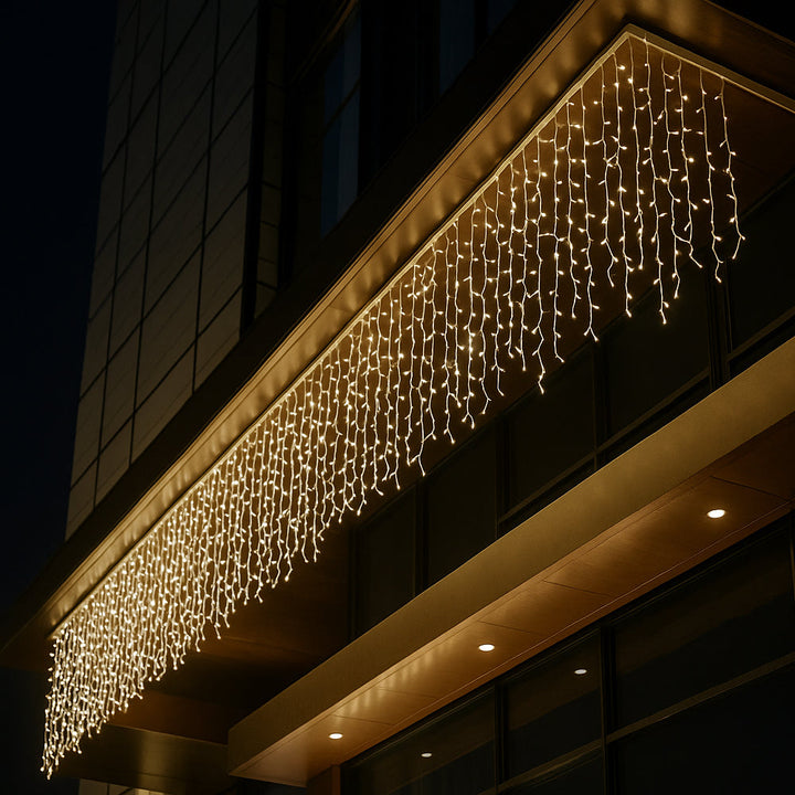 Fairy lights with icicles 95 LED 3 meter, varm hvit | Skanto