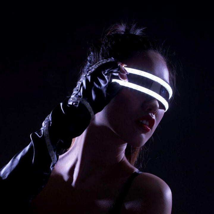 Skanto | LED Luminescerende Briller Halloween Dekorasjon Maske
