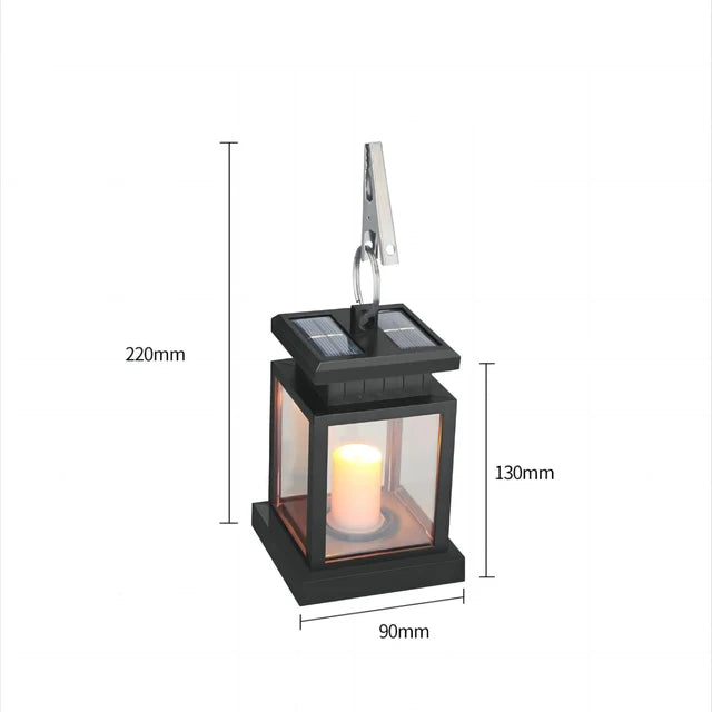 SolarGlow – LED Hage Lantern med Værbestandig Hus | Skanto