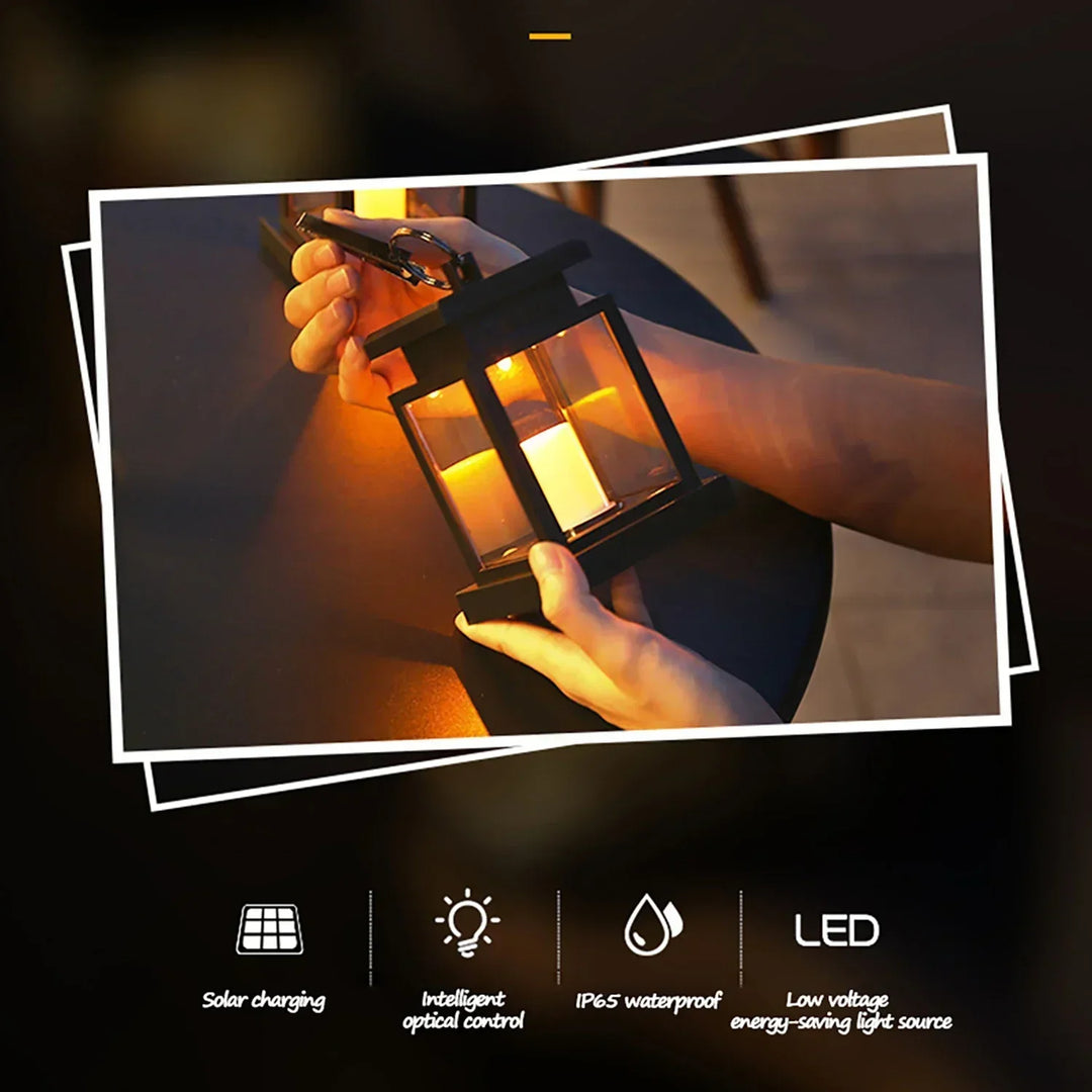 SolarGlow – LED Hage Lantern med Værbestandig Hus | Skanto