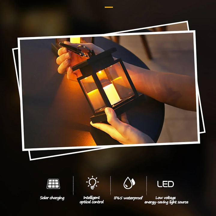 SolarGlow – LED Hage Lantern med Værbestandig Hus | Skanto