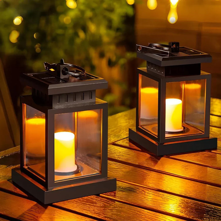 SolarGlow – LED Hage Lantern med Værbestandig Hus | Skanto