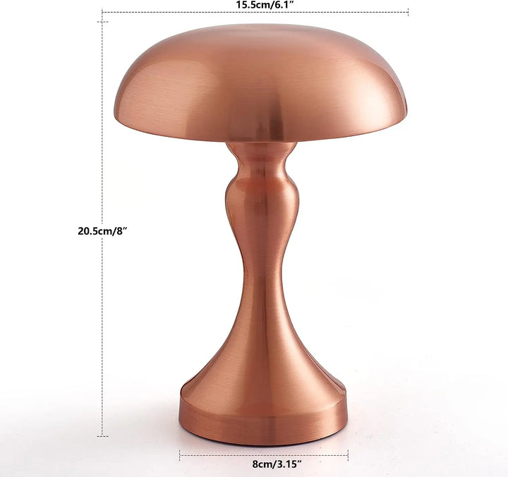 Oppladbar LED Leselampe med Nattlys – Dimmbar Bordlampe for Soverom og Stue, USB | Skanto