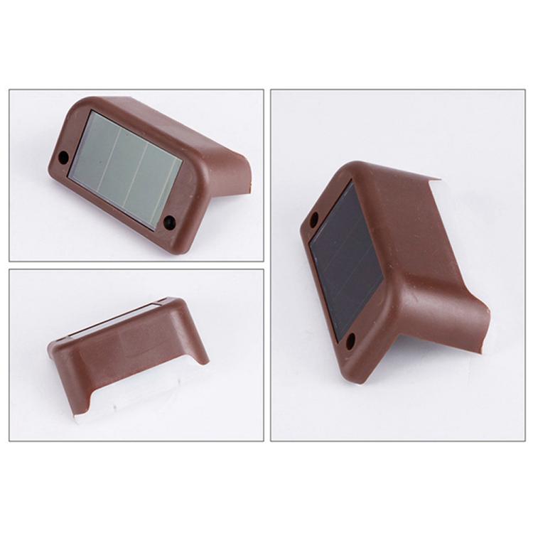 Skanto | 12 PCS Solenergidrevet LED Utendørs Trinnlys IP65 Vanntett Hagelampe, Varm Hvit Lys (Brun)