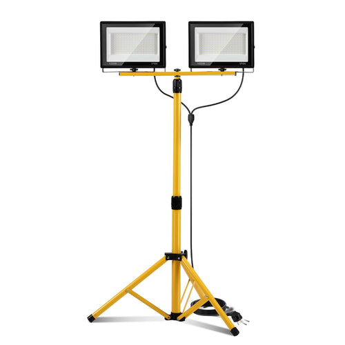 LED Konstruksjonslys 2 x 50W/100W/200W med Stativ Justerbar | Skanto