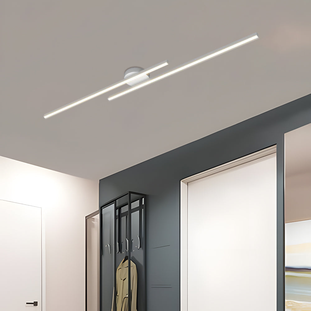 Skanto | Moderne Aluminium Semi Flush Mount LED Taklampe | Minimalistisk Design for Stue. Soverom & Gang