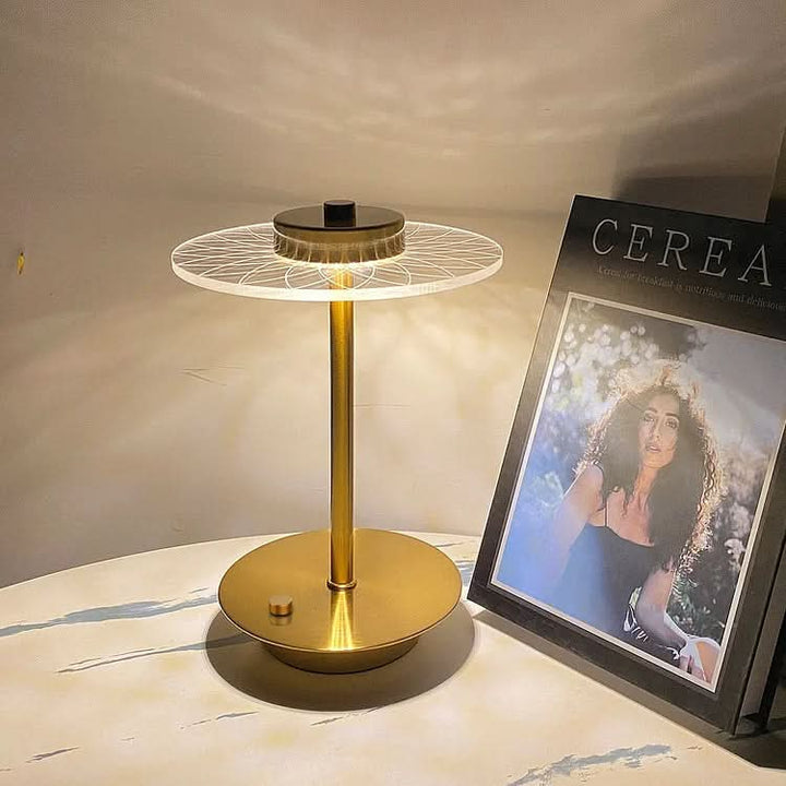 Skanto | Trådløs oppladbar LED krystallskive bordlampe