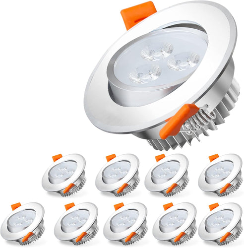 LED innfelt spotlight LED spot 3W kjølig hvit/varm hvit | Skanto