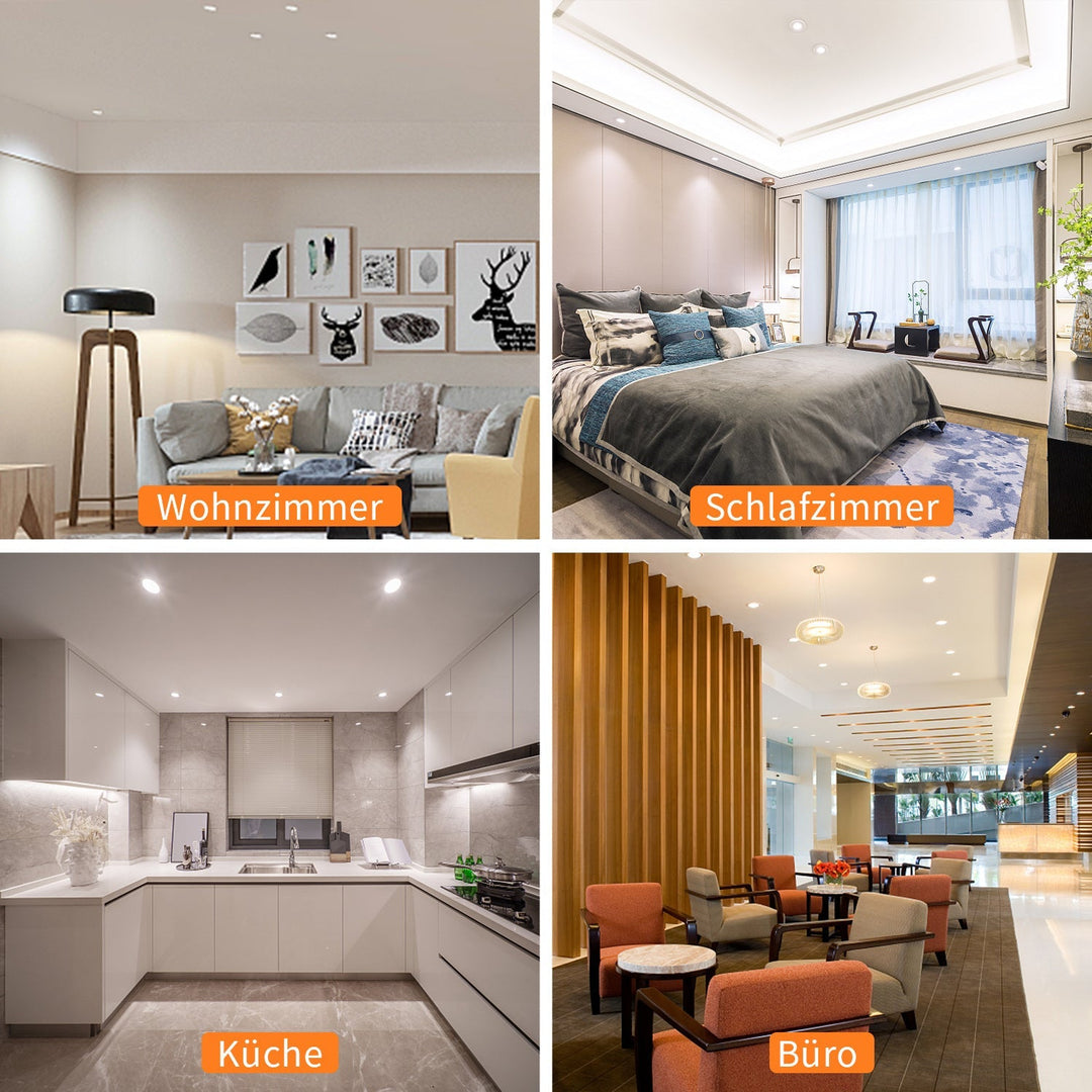 LED innfelt spotlight LED spot 3W kjølig hvit/varm hvit | Skanto