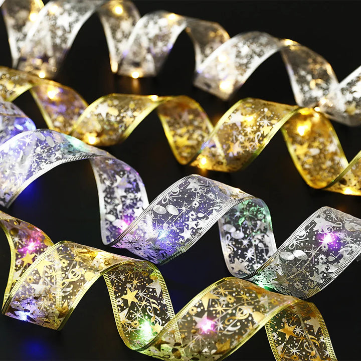 Skanto | LumiRibbon LED Julebelysning Bånd – Varm Hvit, Fleksibel & Energisparende for Innendørs og Utendørs