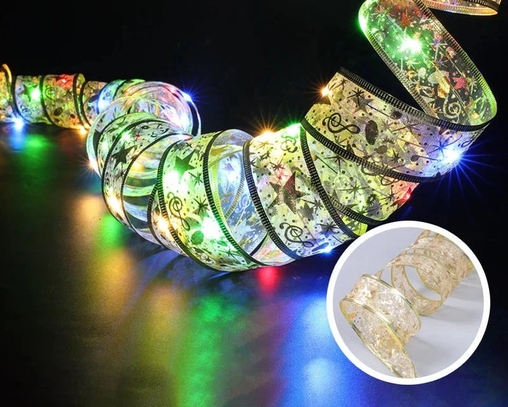 Skanto | LumiRibbon LED Julebelysning Bånd – Varm Hvit, Fleksibel & Energisparende for Innendørs og Utendørs