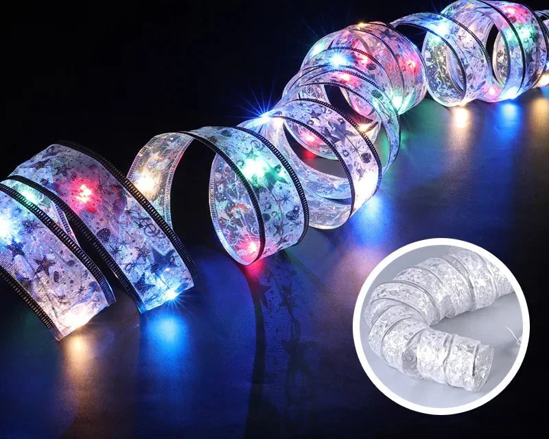 Skanto | LumiRibbon LED Julebelysning Bånd – Varm Hvit, Fleksibel & Energisparende for Innendørs og Utendørs