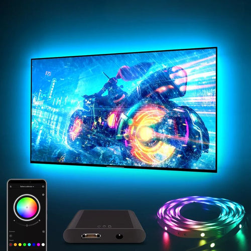 Skanto | Smart LED lysstriper for TV med HDMI synk boks