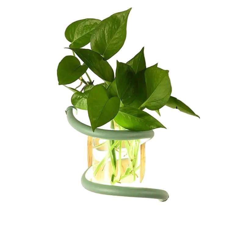 Skanto | LED Veggvase Lampe laget av Tre & Aluminium for Stilige Utendørsområder