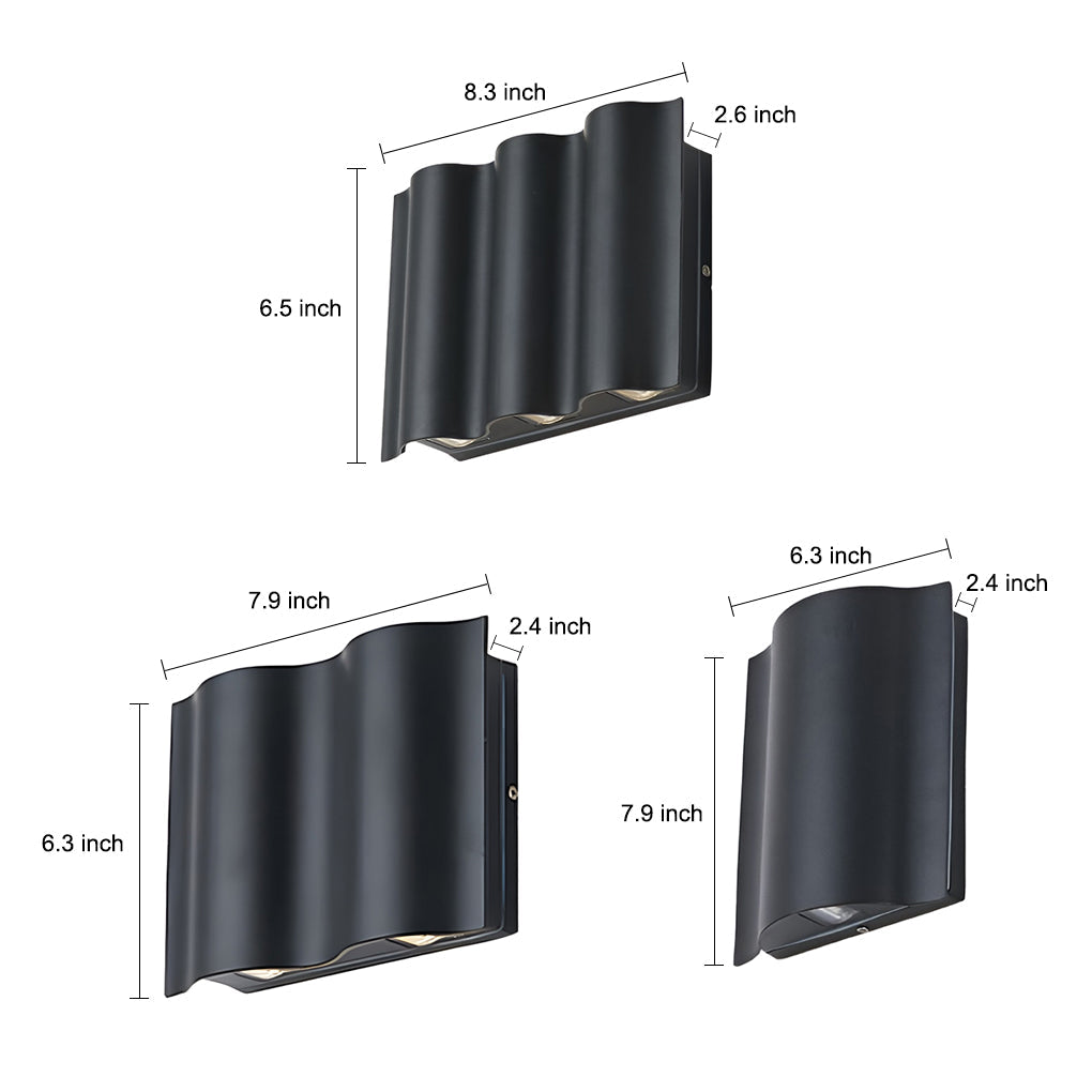 Skanto | LED Vegglampe Utendørs Moderne Svart Sconse