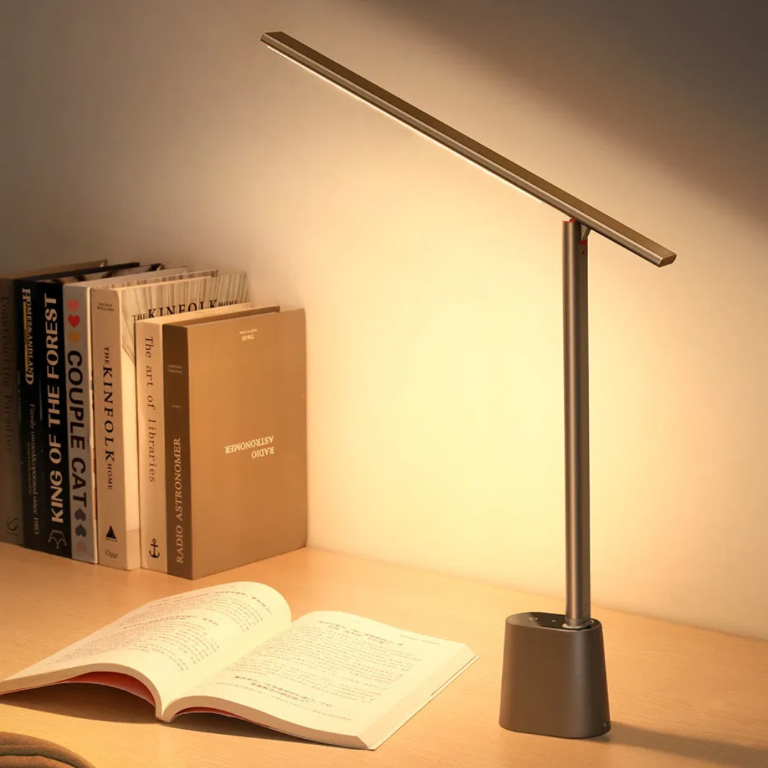 Intelligent LED-Schreibtischlampe med faltbarem og dimmbarem Design