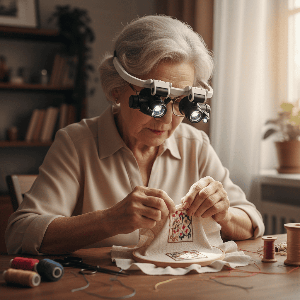 Skanto | Justerbare LED Forstørelsesglass for Lesing & Smykkearbeid