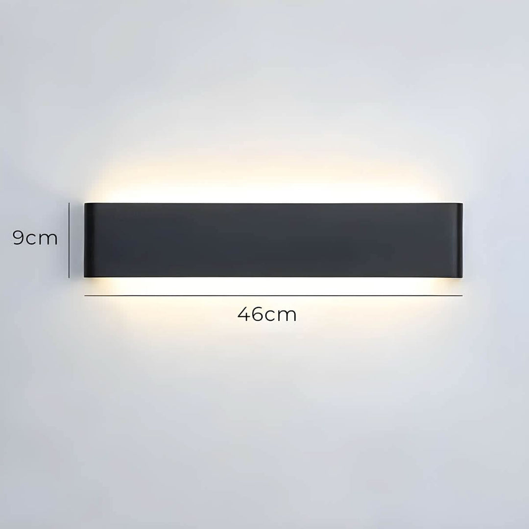Skanto | Moderne LED Vegglampe – Elegant Aluminium & Glass Design
