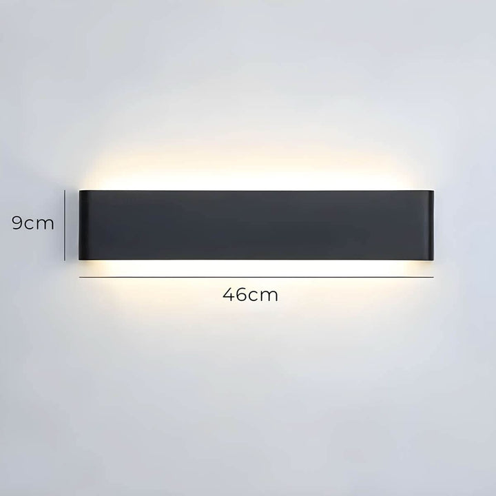 Skanto | Moderne LED Vegglampe – Elegant Aluminium & Glass Design