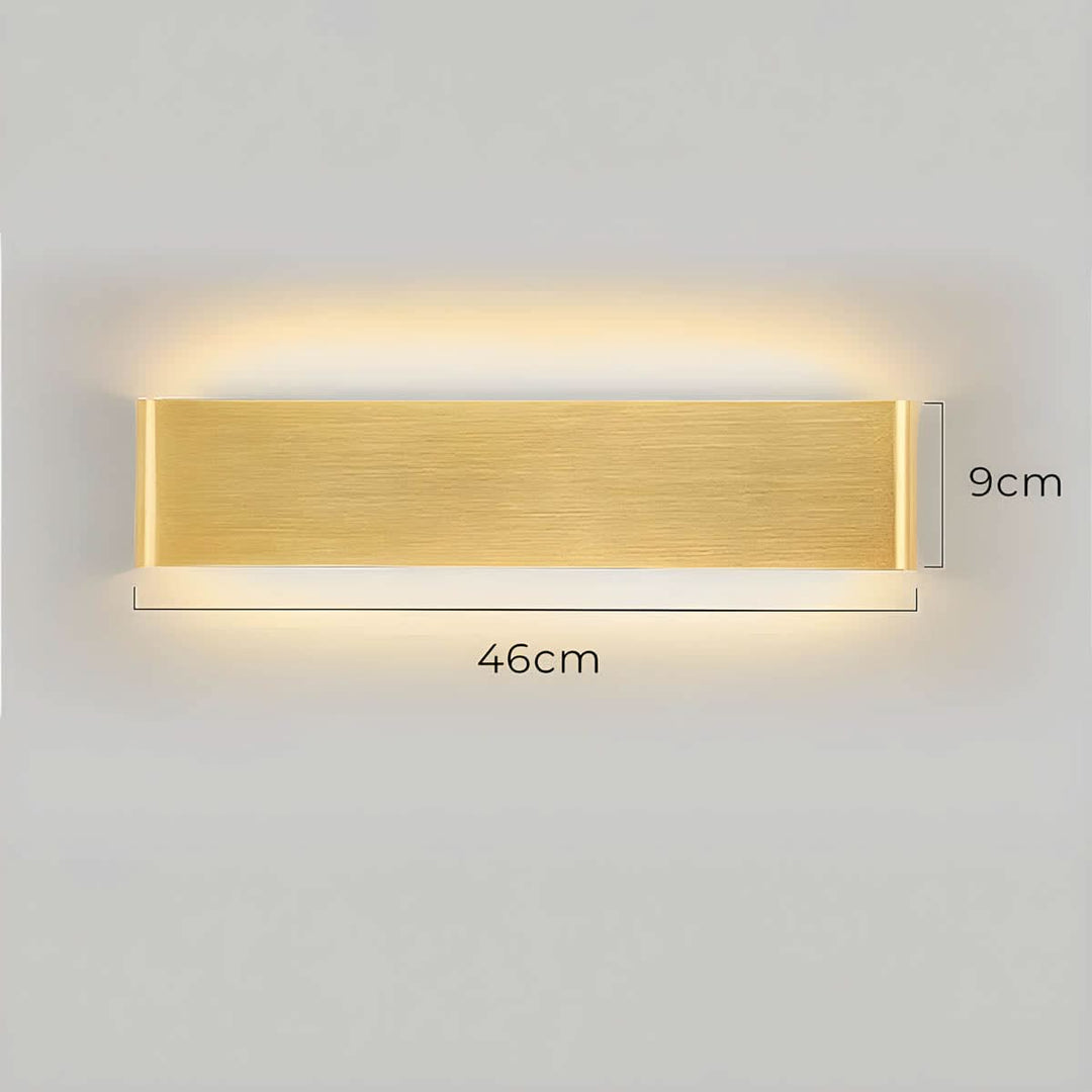 Skanto | Moderne LED Vegglampe – Elegant Aluminium & Glass Design