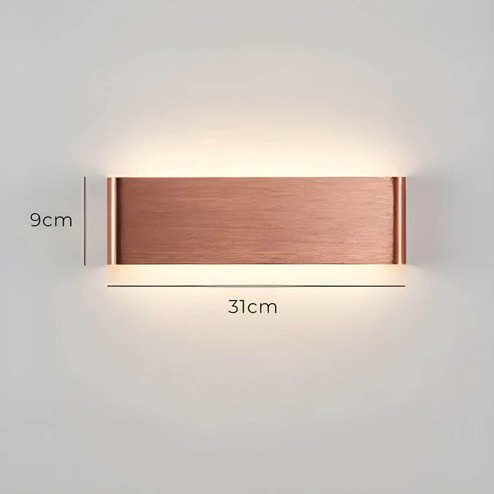 Skanto | Moderne LED Vegglampe – Elegant Aluminium & Glass Design