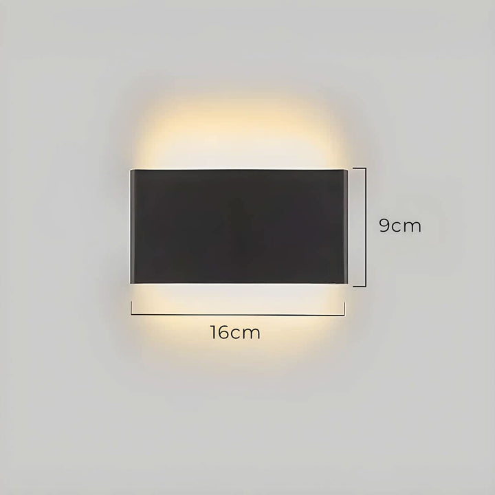 Skanto | Moderne LED Vegglampe – Elegant Aluminium & Glass Design