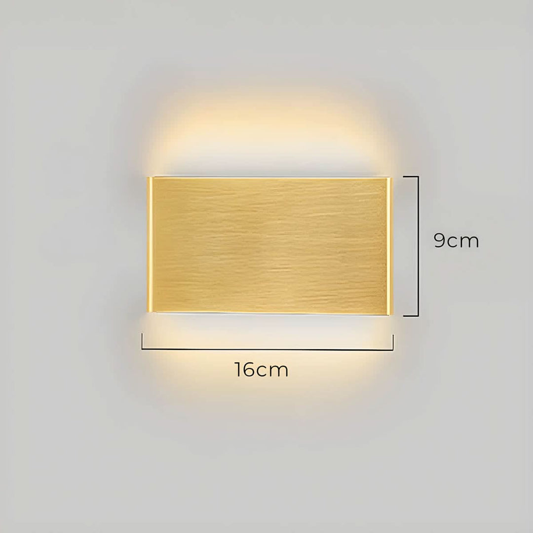 Skanto | Moderne LED Vegglampe – Elegant Aluminium & Glass Design