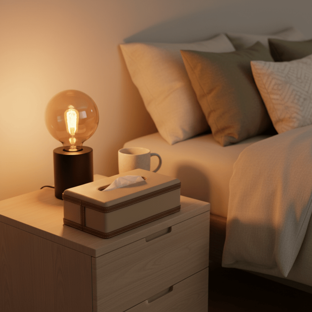Skanto | Luscenta Lærveske | Håndlaget Tissueholder | Elegant Design Laget av Fuskeskinn | For Hjem, Kontor & Bil