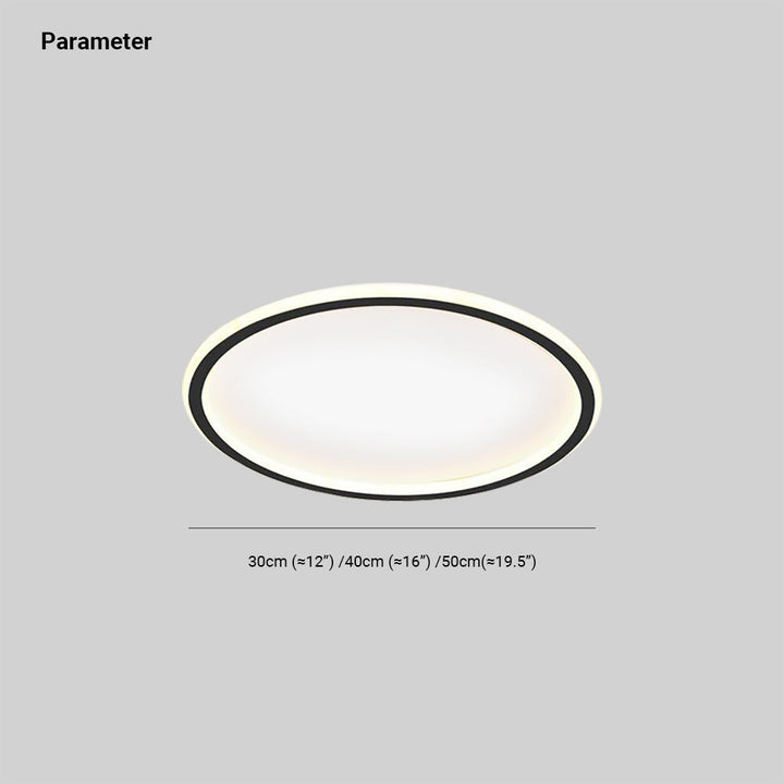 LunaNova - Moderne LED Taklampe Metall/Akryl for Stue og Soverom, Svart/Hvit Design | Skanto