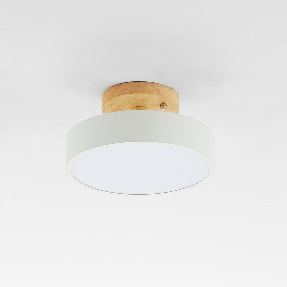 Moderne LED taklampe laget av tre – Quinn taklampe for stue, gang, soverom og spisestue | Skanto