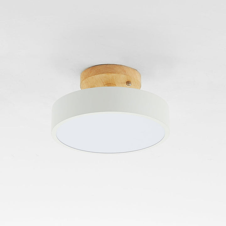 Moderne LED taklampe laget av tre – Quinn taklampe for stue, gang, soverom og spisestue | Skanto