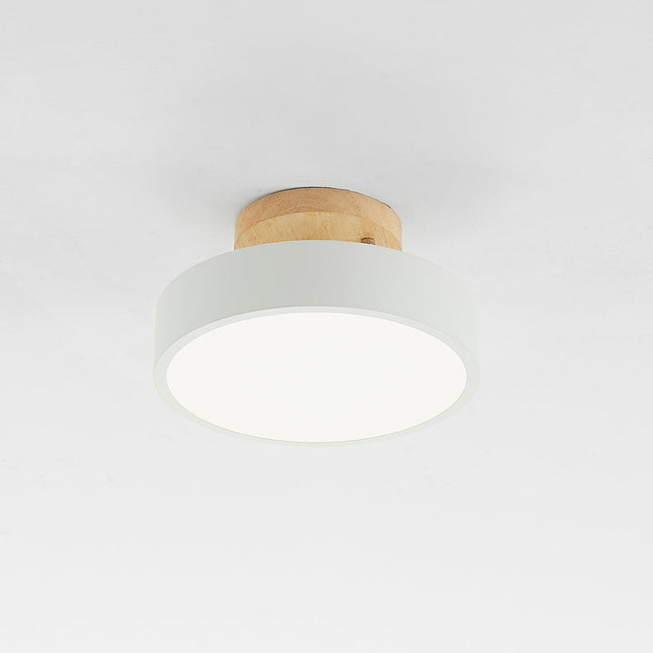 Moderne LED taklampe laget av tre – Quinn taklampe for stue, gang, soverom og spisestue | Skanto