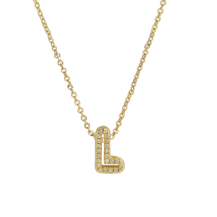 Skanto | Blændende Diamant Initial Halskjede