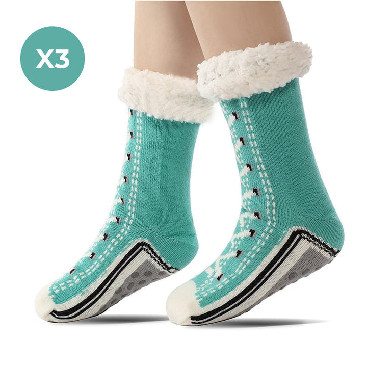 Skanto | Ultra-tykke Cashmere Slipper Hjem Sokker