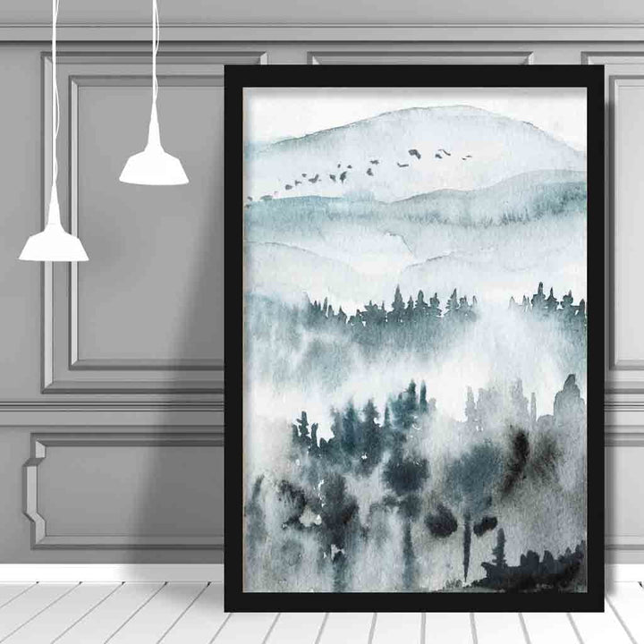 Abstrakt landskapskunsttrykk av maleri nr. 3