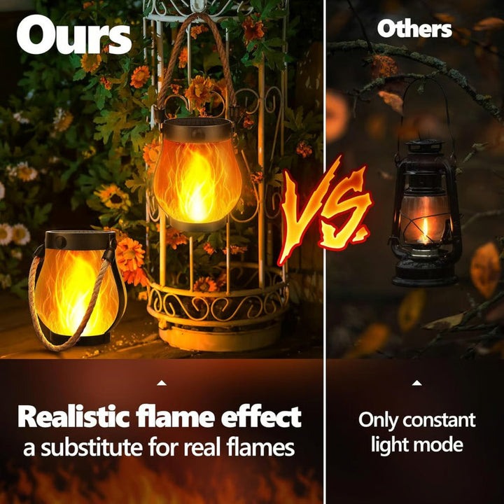 Skanto | Midtpunkt Sollys Vanntett Lantern Flammende Hage Lampe