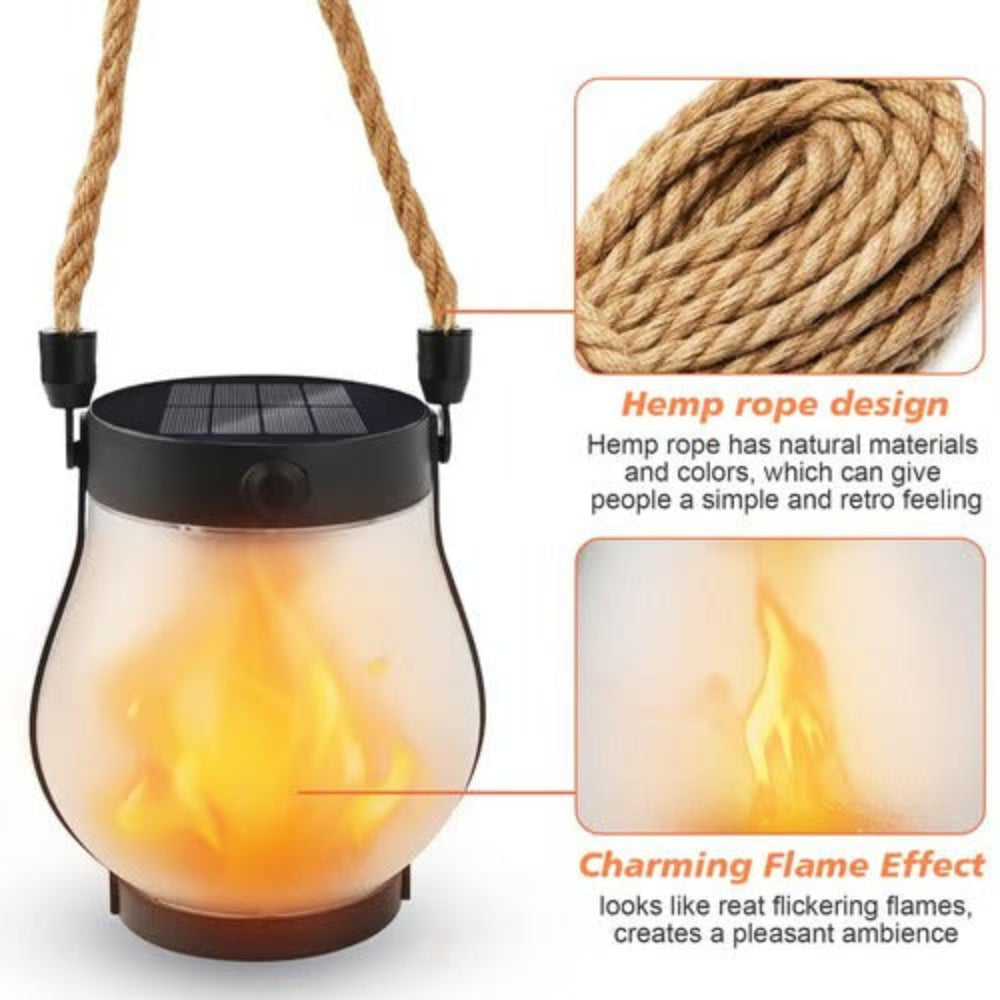 Skanto | Midtpunkt Sollys Vanntett Lantern Flammende Hage Lampe