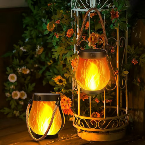 Skanto | Midtpunkt Sollys Vanntett Lantern Flammende Hage Lampe